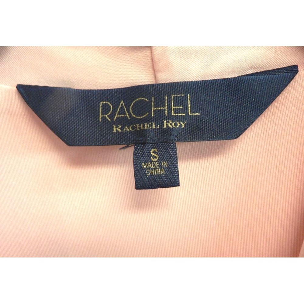 Rachel  Rachel  Roy Bret Long Sleeve Faux Wrap Dress in Blush Pink Small - Picture 7 of 8